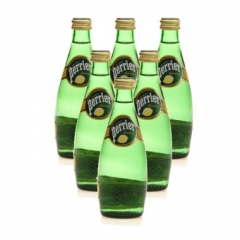 法國(guó)進(jìn)口礦泉水 Perrier/巴黎水檸檬天然礦泉水330ml