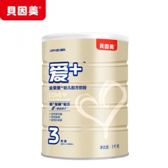 貝因美金裝愛+幼兒配方牛奶粉3段1-3周歲1000g