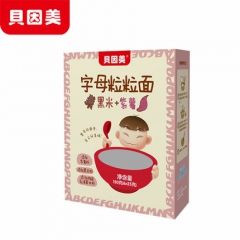 貝因美 黑米紫薯粒粒面嬰兒顆粒面條寶寶輔食 150g